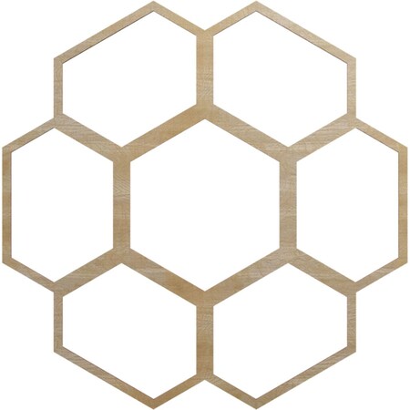 Ekena Millwork Florin Wood Fretwork Pierced Ceiling Medallion, Hickory, 30"OD x 12 3/4"ID x 1/4"T CMWP30X30X0250FOHI